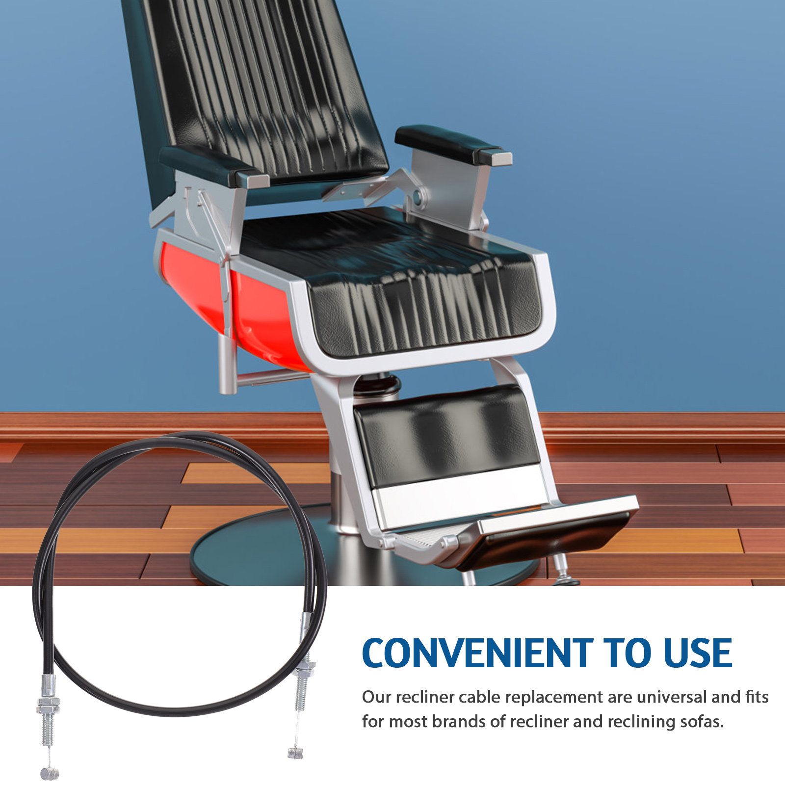 Furniture Hardware Parts - Heavy-Duty Recliner Cable Replacement Kit for