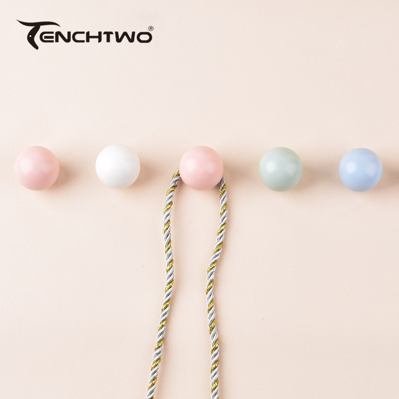 Round Ceramic Hook Clothes Han - Furniture Hardware Kit 评论和价格