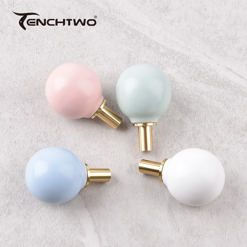 Round Ceramic Hook Clothes Han - Furniture Hardware Kit 评论和价格