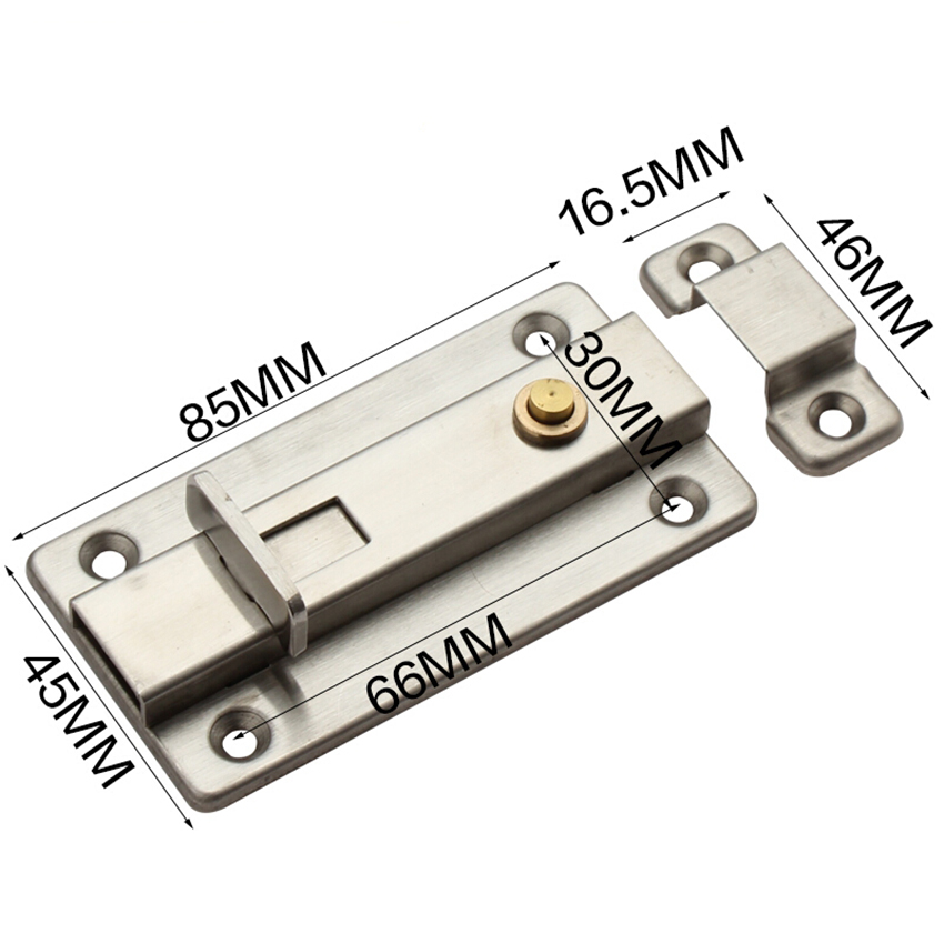 4Inch Stainless Steel Door Lat - Barrel Bolt Slide 评论和价格
