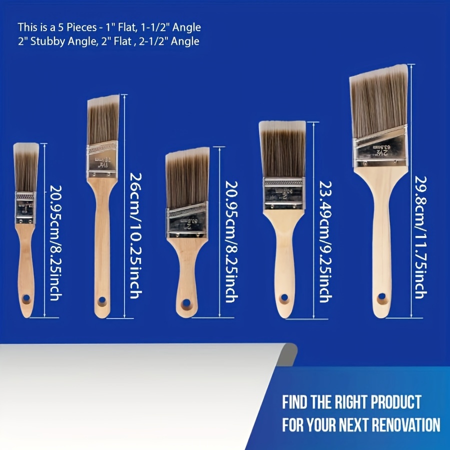 5Pcs High Quality Paint Brush  - Furniture Hardware Parts 评论和价格