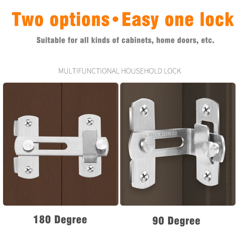 90/180 Degree Door Latches Has - Barrel Bolt Slide 评论和价格