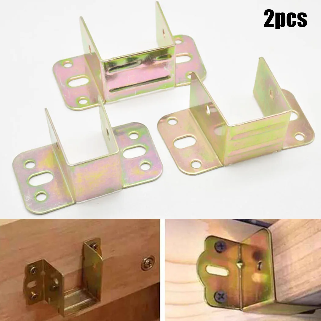 2pcs U Shaped Metal Bed Bracke - Furniture Hardware Bolts 评论和价格