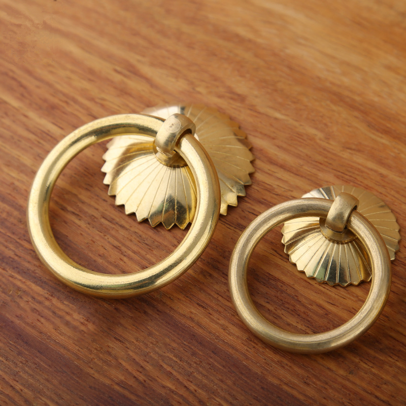 Vintage Brass Cabinet Ring Kno - Furniture Hardware Kit 评论和价格