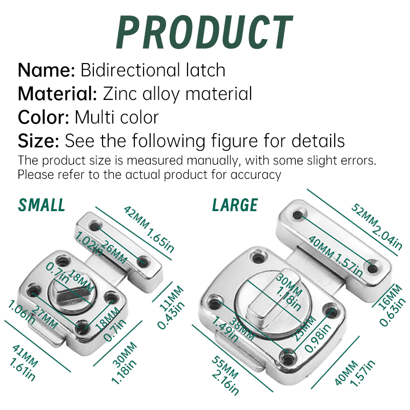 1pc Home Security Latch Rotate - Barrel Bolt Slide 评论和价格