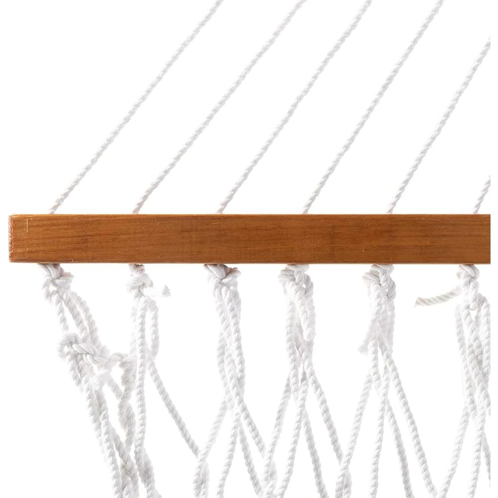 Two-Person White Rope Hammock  - Furniture Hardware Usa 评论和价格