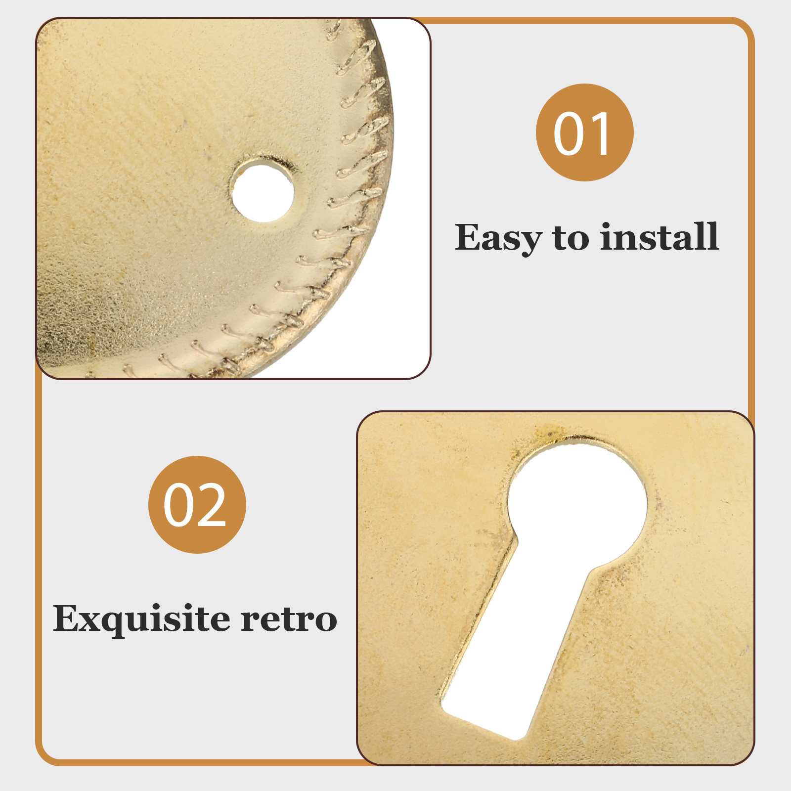 20Pcs Vintage Oval Keyhole Cov - Furniture Hardware Parts 评论和价格