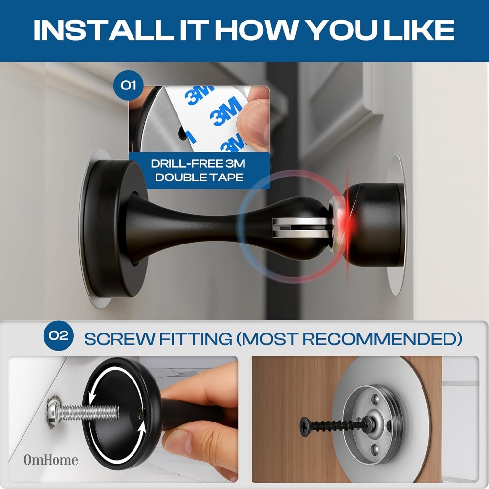 Magnetic Door Stop with Self-A - Magnetic Catch Door 评论和价格