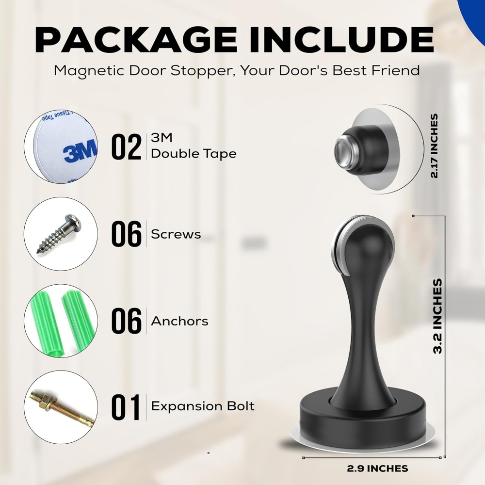 Magnetic Door Stop with Self-A - Magnetic Catch Door 评论和价格