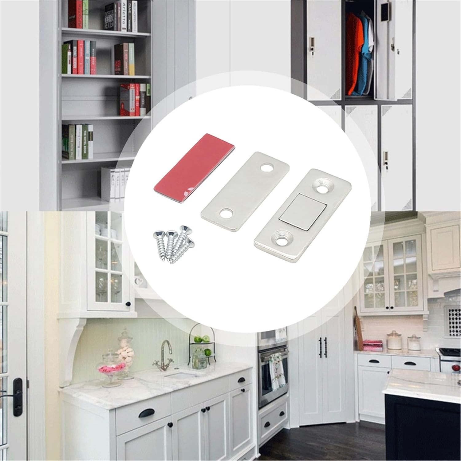 16 PCS Ultra Thin Cabinet Door - Magnetic Catch Door 评论和价格