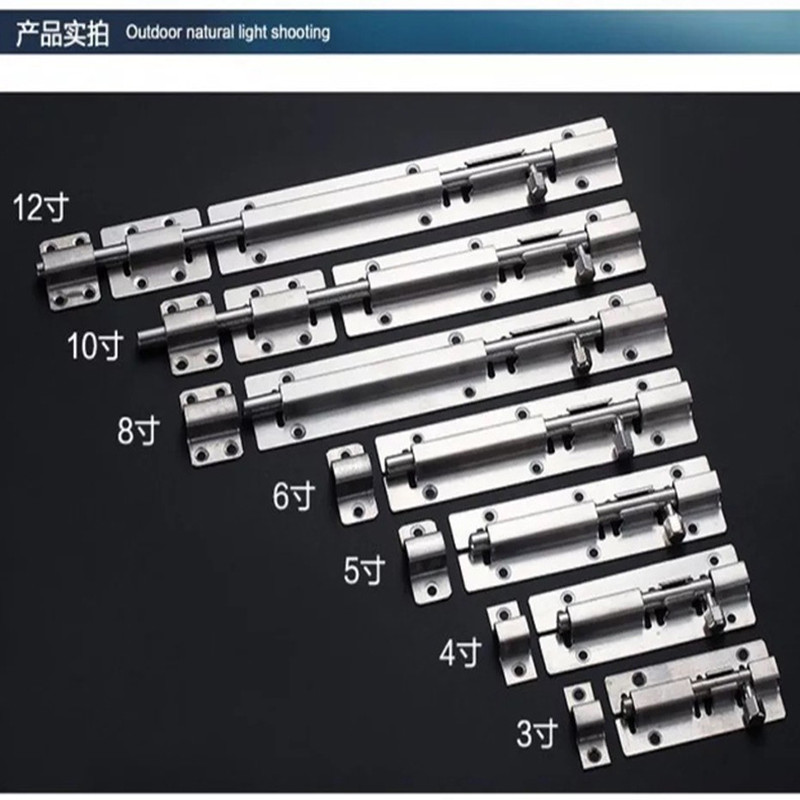 1Pc 3/4/5 Inch Long Silver Sta - Barrel Bolt Slide 评论和价格