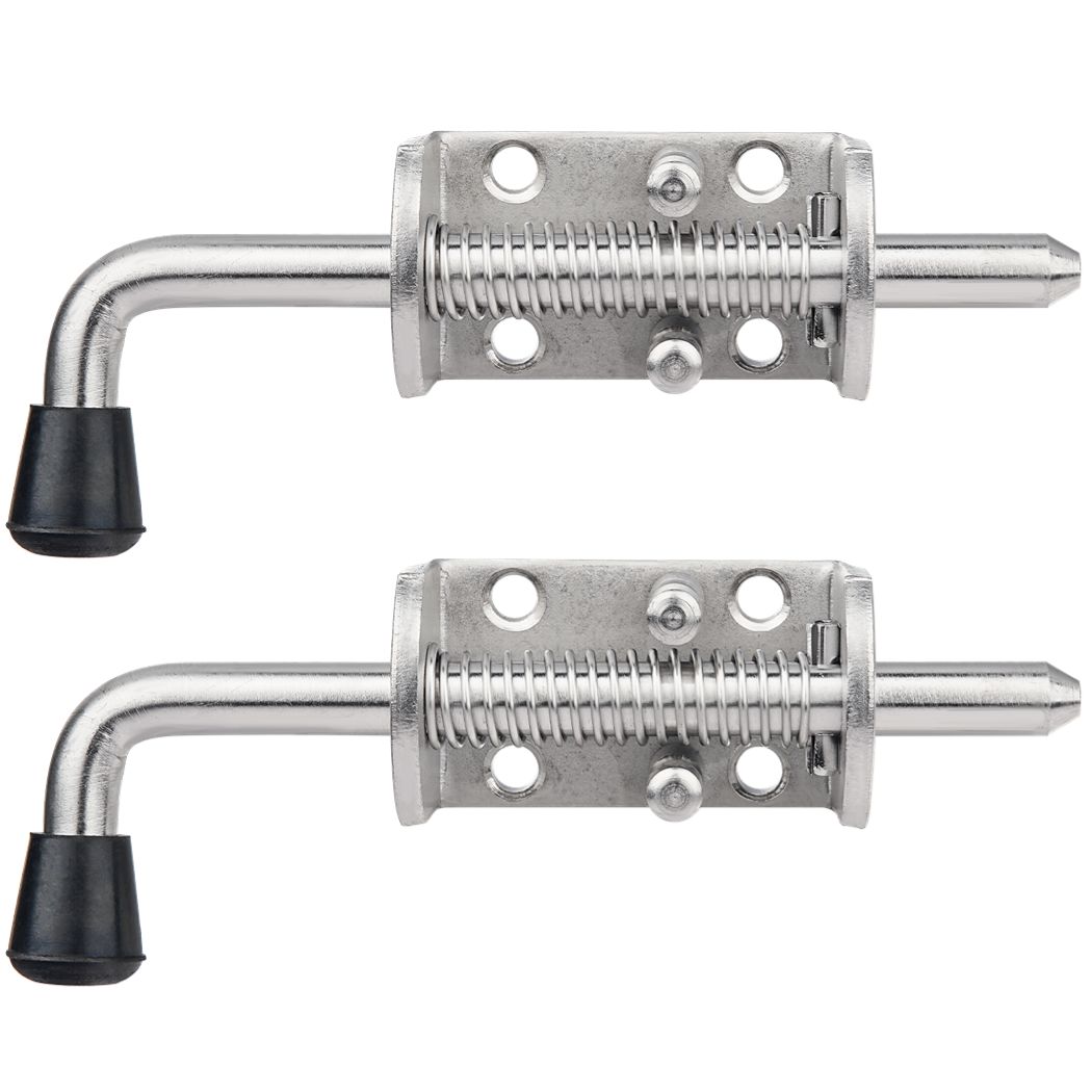 2Pcs Spring Loaded Latch Pin S - Barrel Bolt Slide 评论和价格