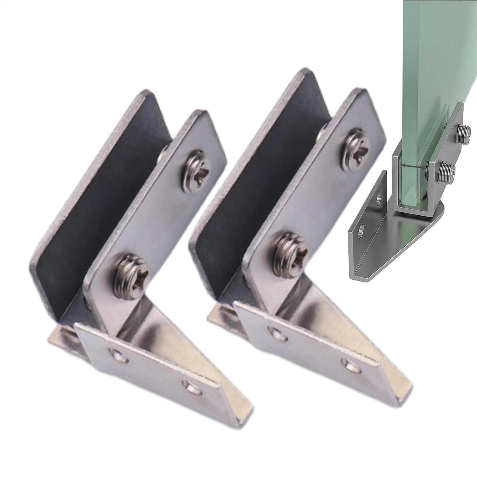 2pcs Non-Perforated Glass Door - Furniture Hardware Display 评论和价格