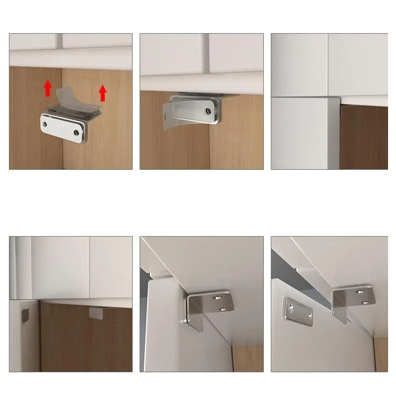 1-20PCS L Shape No Drill Magne - Magnetic Catch Door 评论和价格