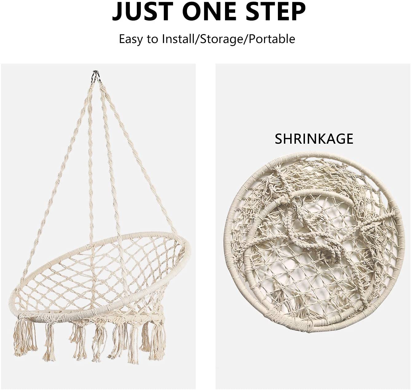 Hammock Hanging Swinging Chair - Furniture Hardware Kit 评论和价格