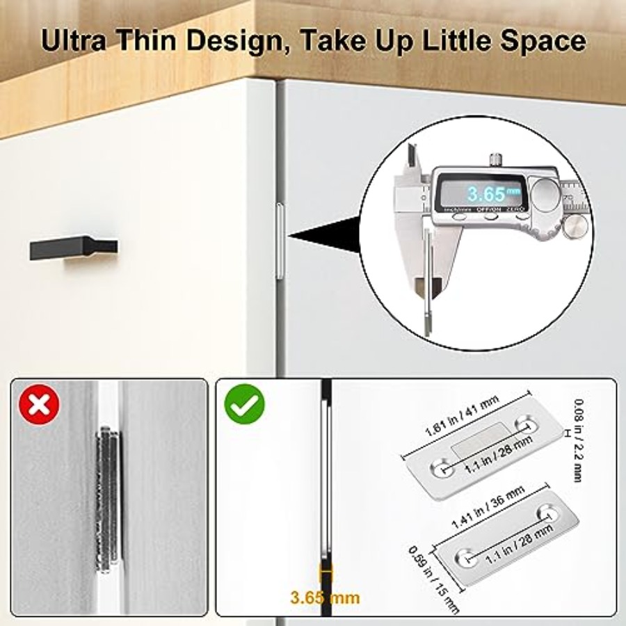 Cabinet Door Magnets 8 Pack Ul - Magnetic Catch Door 评论和价格