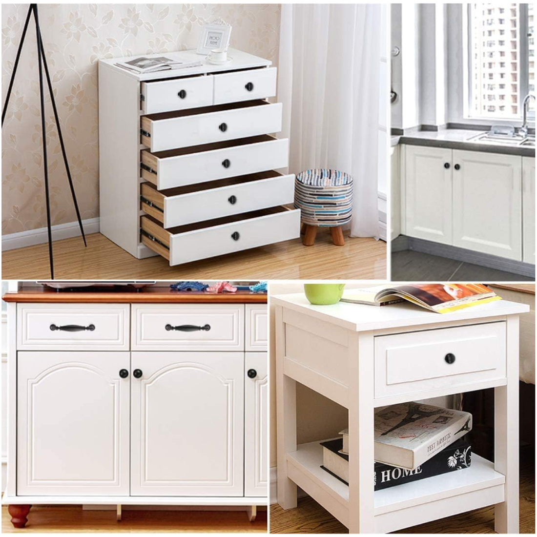 5PCS Aluminum  Kitchen Cupboar - Furniture Hardware Kit 评论和价格