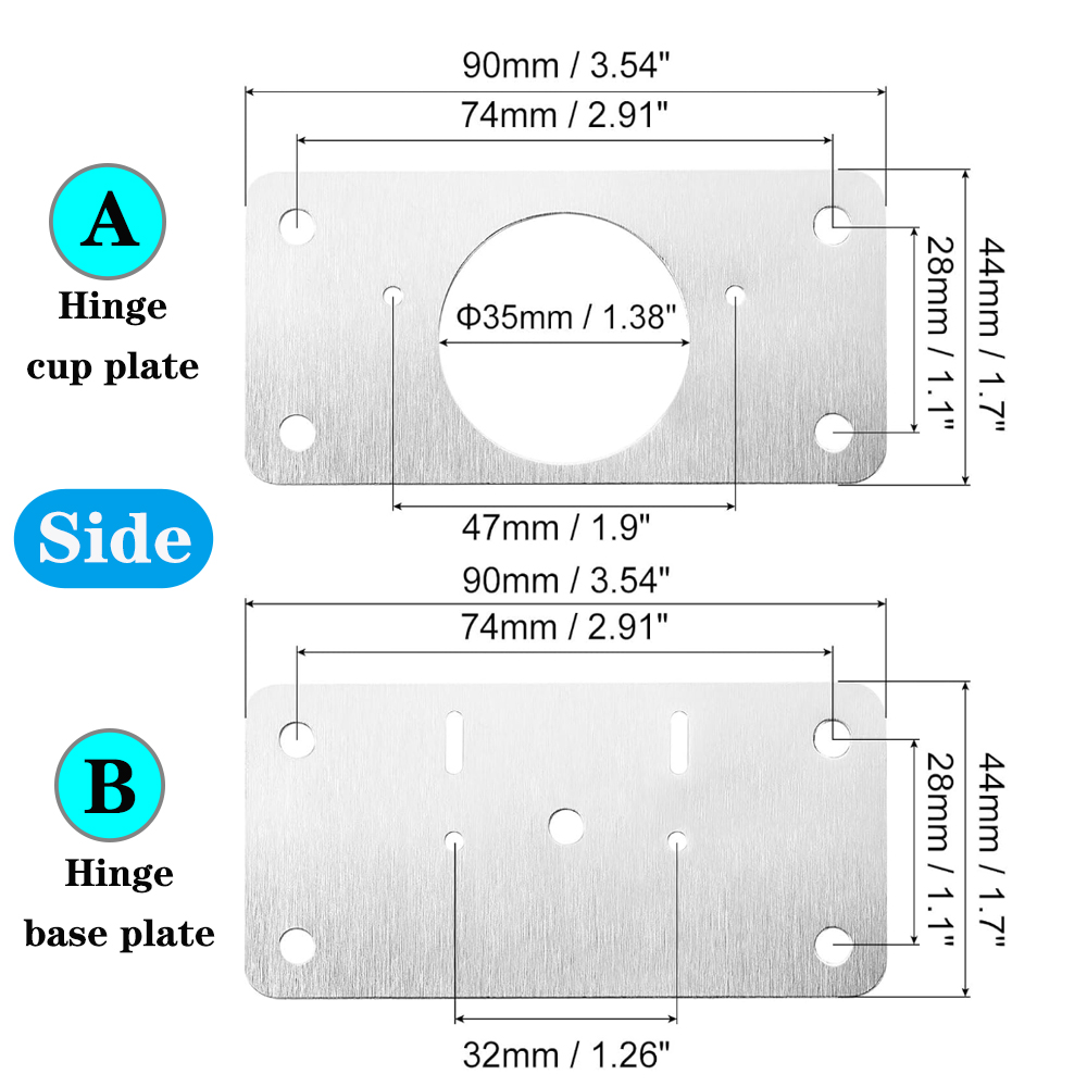 4/8/12 Kit Hinge Kit Cabinet D - Restoration Hardware Furniture Outdoor 评论和价格