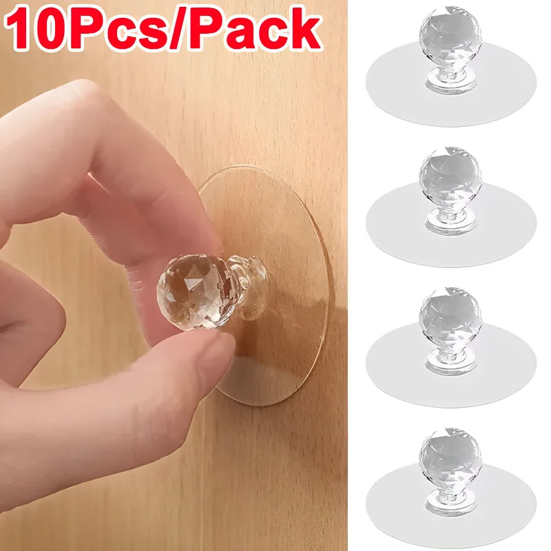 2/10Pcs Punch-free Drawer Knob - Furniture Hardware Kit 评论和价格