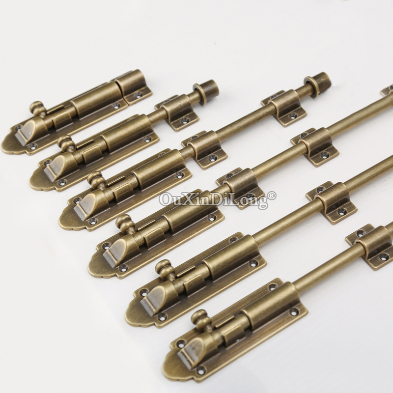 Antique 4PCS Heavy Solid Brass - Barrel Bolt Slide 评论和价格
