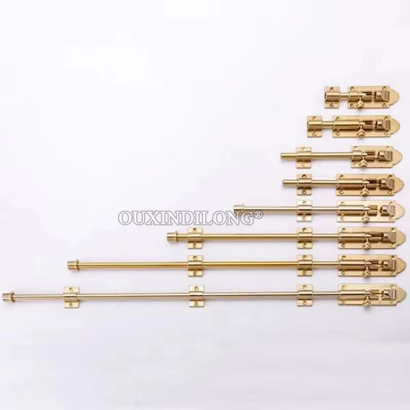 Antique 4PCS Heavy Solid Brass - Barrel Bolt Slide 评论和价格