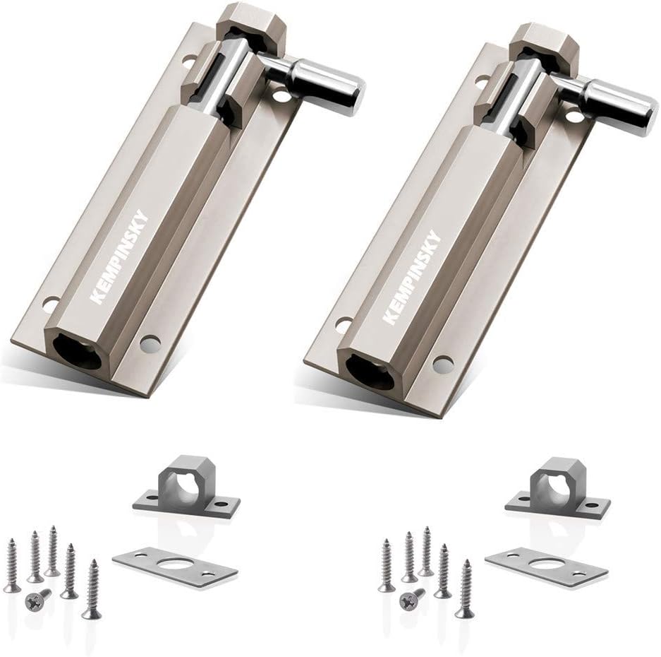2 Pack Door Security Slide Lat - Barrel Bolt Slide 评论和价格