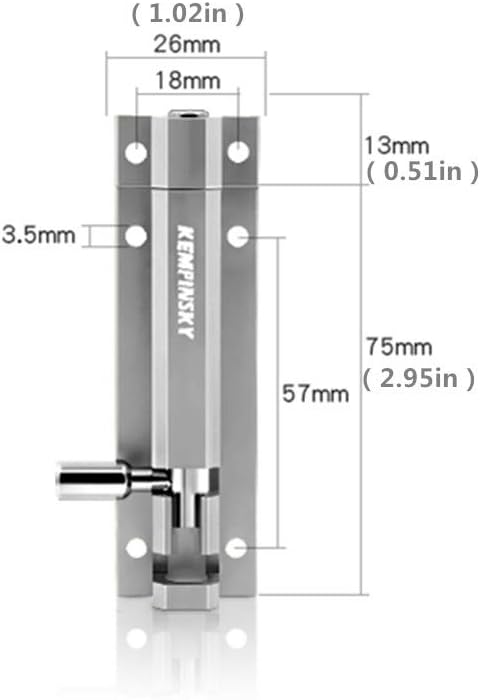 2 Pack Door Security Slide Lat - Barrel Bolt Slide 评论和价格