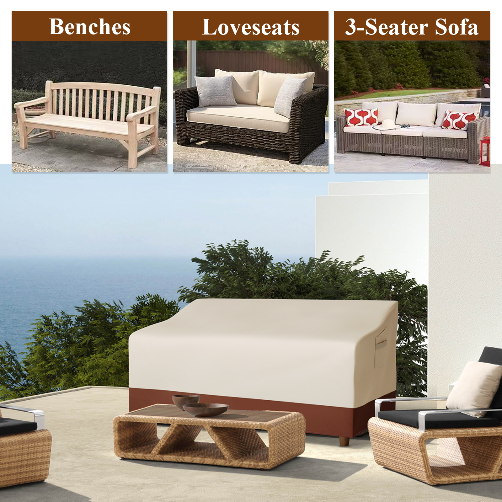 Outdoor Sofa Cover Waterproof  - Furniture Hardware Parts 评论和价格