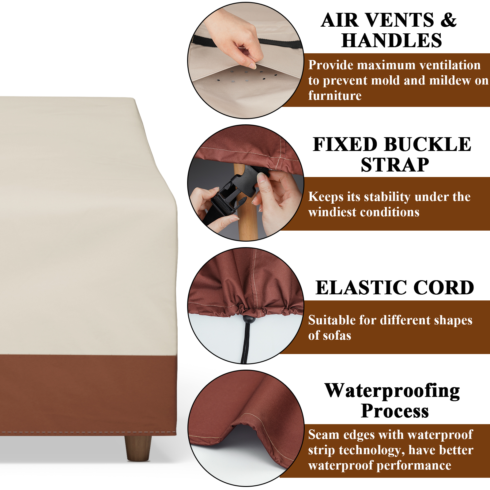 Outdoor Sofa Cover Waterproof  - Furniture Hardware Parts 评论和价格