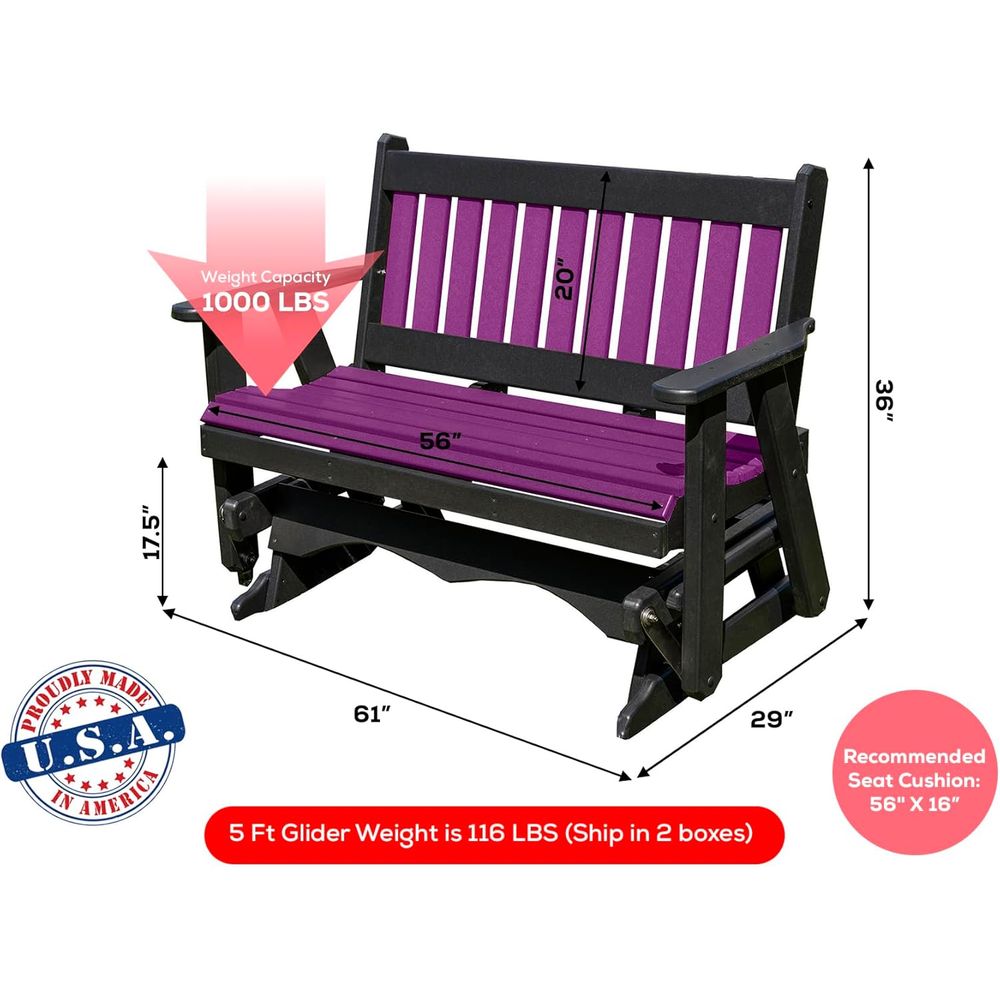 Heavy-Duty 4-Seat Poly Lumber  - Furniture Hardware Usa 评论和价格