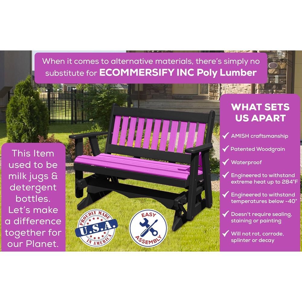 Heavy-Duty 4-Seat Poly Lumber  - Furniture Hardware Usa 评论和价格