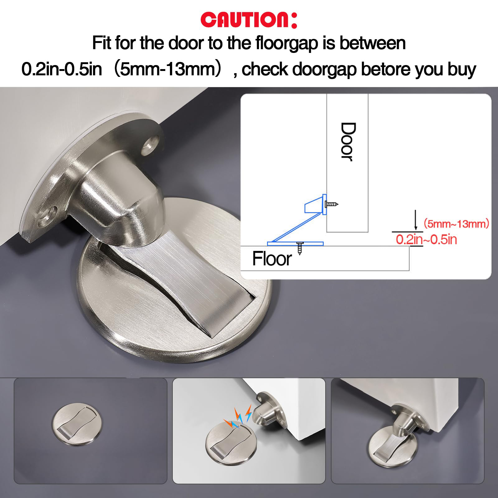 1 PCS Punch Free Invisible Doo - Magnetic Catch Door 评论和价格