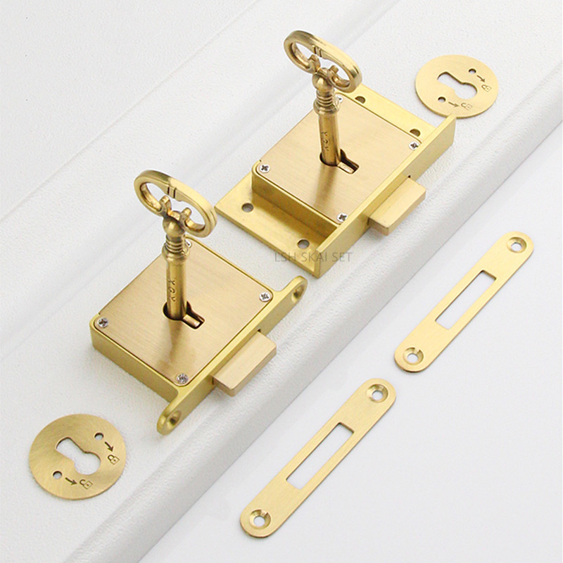 1PC Retro Brass Drawer Lock, O - Furniture Hardware Display 评论和价格